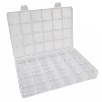 Fako Bijoux - Opbergdoos Large - 24 Vakjes - Kralendoos -, Verzenden, Nieuw