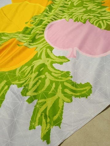 Magnifico cotone vintage florale Boras firmato - Meubelstof