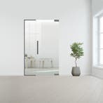 Glazen binnendeur met zijlicht zonder kozijn RVS beslag-Rech, Verzenden, Nieuw