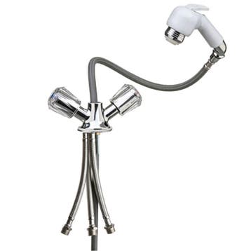 Waterkraan met 150cm Uitneembare Handdouche 2 Knops, Ophalen of Verzenden, Nieuw