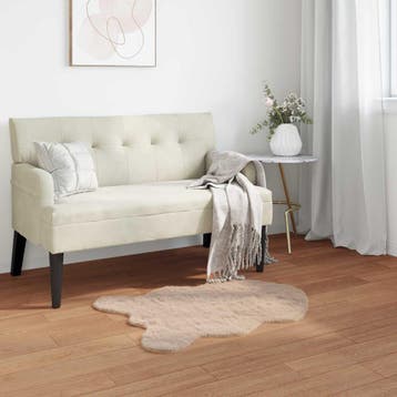 vidaXL Antislip vloerkleed van imitatie konijnenbont OLITE, Verzenden