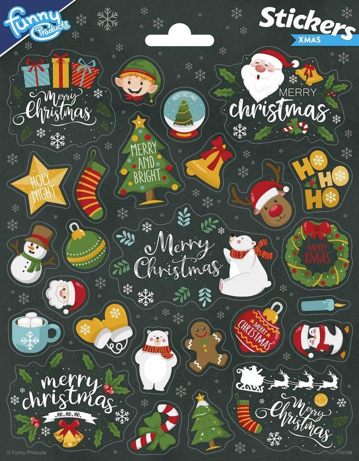 Stickers Kerst Groot, Hobby & Loisirs créatifs, Articles de fête, Envoi