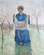 Theodoro de Bona (1904-1990) - Madonna in trono