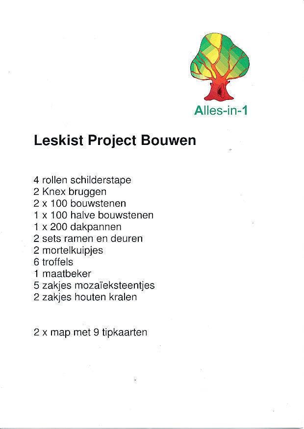 Alles-in-1 Leskist Project Bouwen voor 60 leerlingen, Livres, Livres scolaires, Envoi