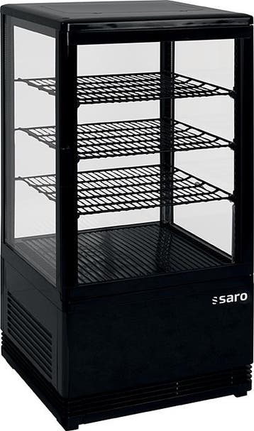 SARO Mini-koelvitrine 70 liter - SC 70 zwart, Verzenden