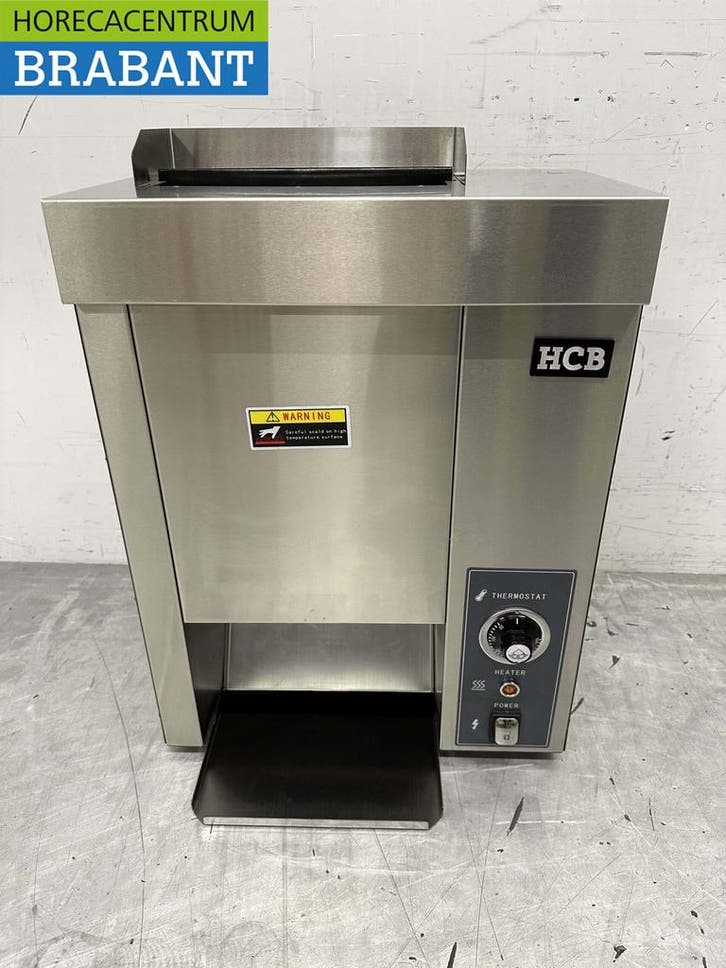 HCB RVS Verticale Doorloop toaster Broodrooster Conveyor, Zakelijke goederen, Horeca | Keukenapparatuur, Ophalen of Verzenden