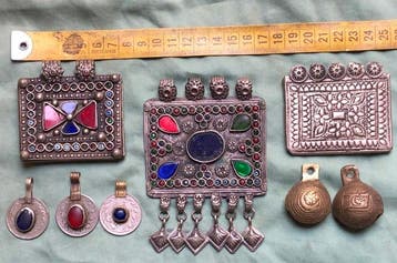 verre métallique - Pendentif - Pendentifs Kuchi et cloches