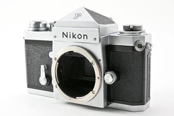 Nikon F Eye Level Silver Film Camera Body Late Model Single
