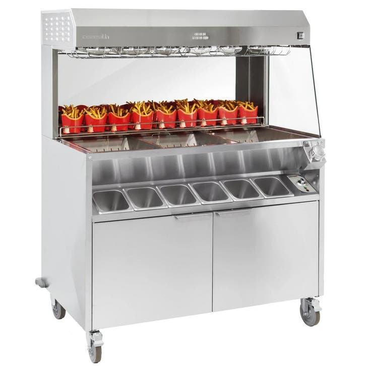 Frietwarmhoud-/Zoutstation | RVS | 50°C/90°C |, Zakelijke goederen, Horeca | Keukenapparatuur, Nieuw in verpakking, Verzenden