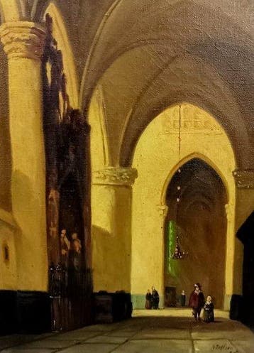 Hollandse School (XX) - Kerkinterieur