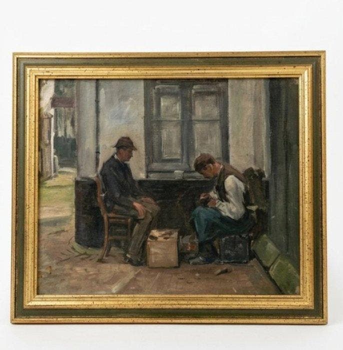Isaac Israels (1865-1934), Navolger van - Scena di Lavoro, Antiek en Kunst, Kunst | Schilderijen | Klassiek