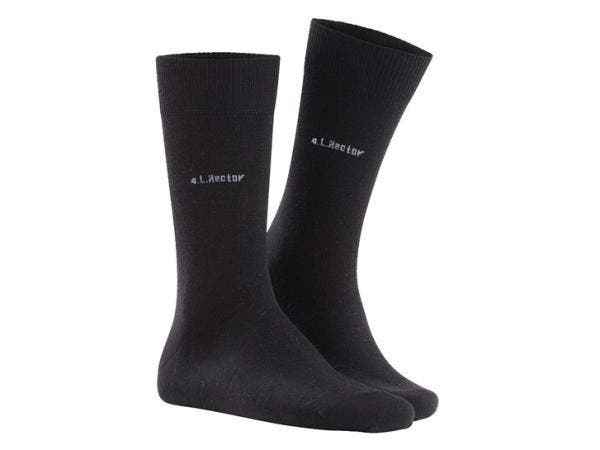 Veiling - 24x Zwarte Heren sokken maat 39-42 A.L. Hector, Vêtements | Hommes, Chaussettes & Bas