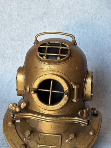 Casque de plongée - Étain, Antiquités & Art