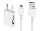 DrPhone LS1 USB Lader Stekker Oplader + Kabel 2.4A- 3 Meter, Verzenden, Nieuw