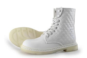 Dockers By Gerli Veterboots in maat 40 Wit, Kleding | Dames, Schoenen, Dockers By Gerli, Verzenden, Wit, Overige typen