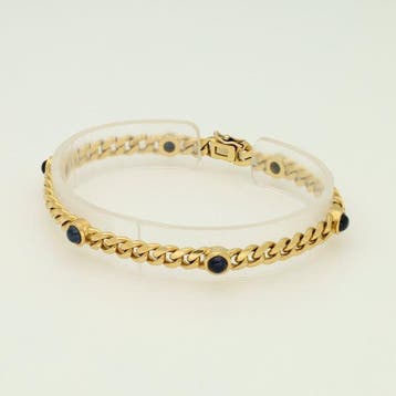 Bracelet - 18 carats Or jaune - Saffier