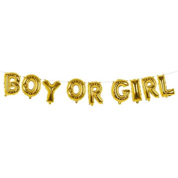 Gender Reveal Letter Ballon Boy Or Girl 4m, Verzenden