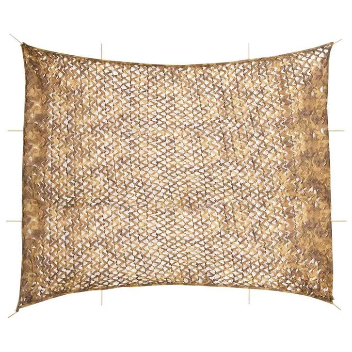 vidaXL Camouflagenet met opbergzak 729x602 cm zandkleurig, Sports & Fitness, Accessoires de sport de tir, Envoi