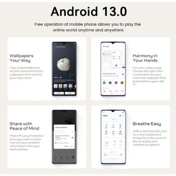 C55 Pro Smartphone Goud - Android 13 - 8 GB RAM - 128 GB, Verzenden, Nieuw