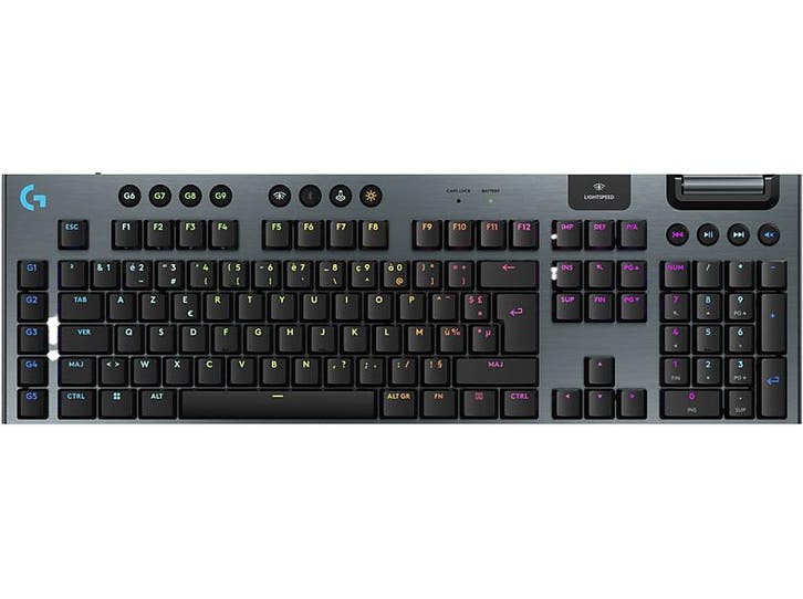 Logitech -  Gamingtoetsenbord G915 X Lightspeed Azerty Zwart, Informatique & Logiciels, Claviers, Envoi