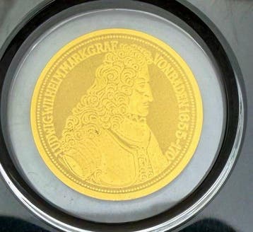 Tchad. 3000 Francs ND 5+5 Deutsche Mark , oro (2 coins),