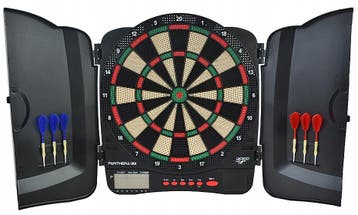 Carromco 301 Dartbord in kast - Tweede kansje, OP = OP, Verzenden, Zo goed als nieuw, Dartbord met pijlen, Elektronisch