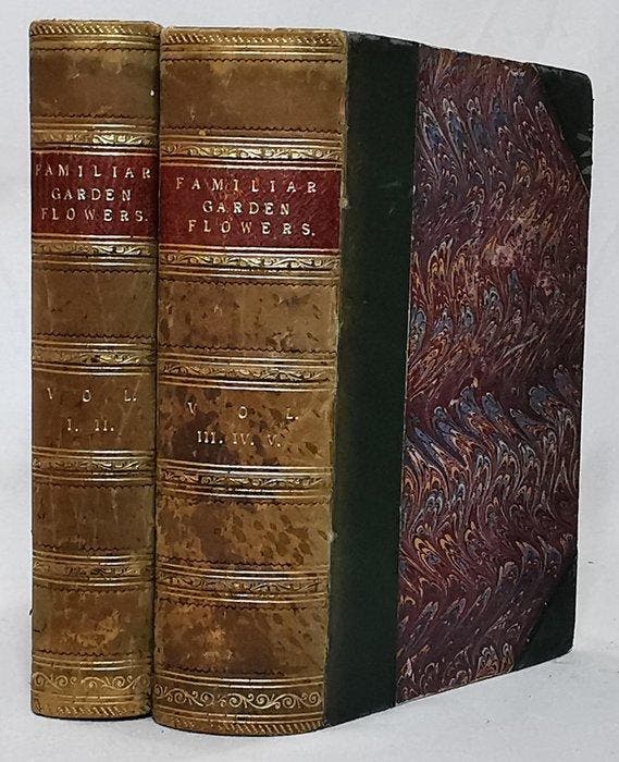 F. Edward Hulme - Familiar Garden Flowers (Complete Five, Antiquités & Art, Antiquités | Livres & Manuscrits