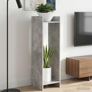 vidaXL Plantenstand 2 st Betongrijs 30 x 30 x 100 cm Bewerkt, Verzenden