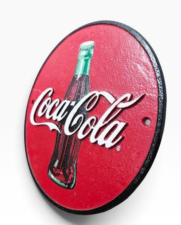Reclamebord - Coca-Cola - Gietijzer