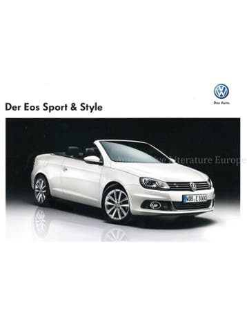 2012 VOLKSWAGEN EOS SPORT & STYLE BROCHURE DUITS, Ophalen of Verzenden