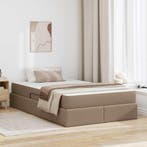 vidaXL Opslag bed met matras met matras 2 pcs Cappuccino, Verzenden