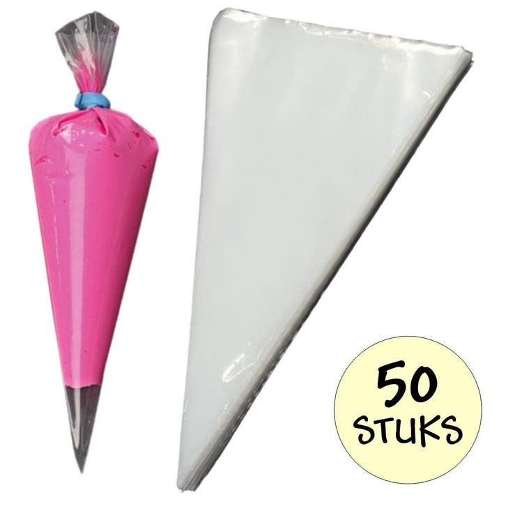 Fako Bijoux - 50x Wegwerp Spuitzak Polyethyleen - Icing Bag, Diversen, Cadeauverpakkingen, Verzenden