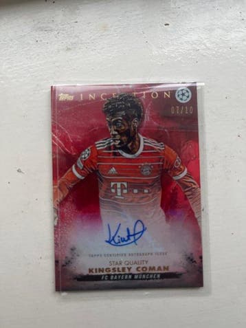 2023/24 Topps Inception Kingsley Coman 07/10 Carte, Nieuw