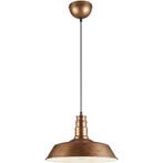 LED Hanglamp Trion Wulo - Antiek Koper Rond Aluminium, E27 F, Huis en Inrichting, Verzenden, Nieuw