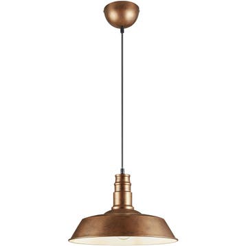 LED Hanglamp Trion Wulo - Antiek Koper Rond Aluminium, E27 F, Huis en Inrichting, Verzenden, Nieuw