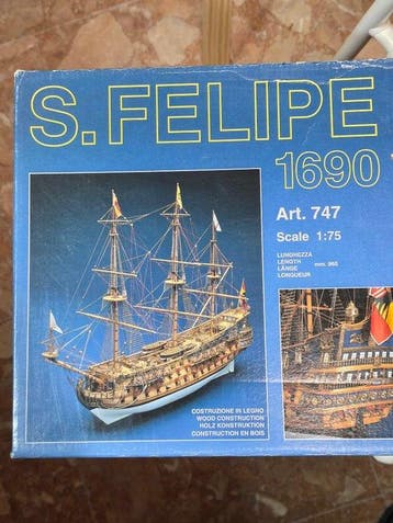 Panart 1:75 - Modelschip - S. FELIPE 1690 Art. 747, Nieuw