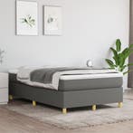 vidaXL Boxspring bed 120x200 cm stof donkergrijs, Verzenden, Nieuw