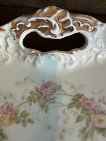Plateau - Porcelaine, Antiquités & Art, Antiquités | Verre & Cristal
