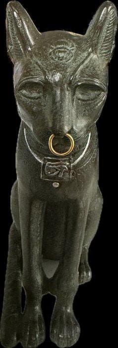 Mouseion - Gayer-Anderson - Beeld, Bastet - 27 cm - Brons