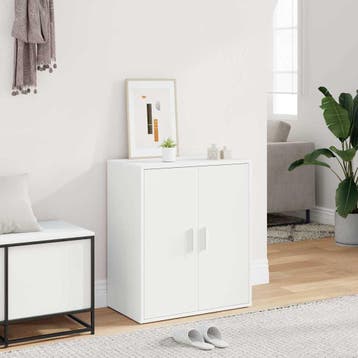 vidaXL Schoenenkasten 60 x 35 x 70 cm Wit, Verzenden, Nieuw