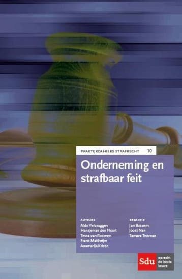 Onderneming en strafbaar feit / Praktijkcahier Strafrecht, Verzenden, Zo goed als nieuw, Tessa van Roomen