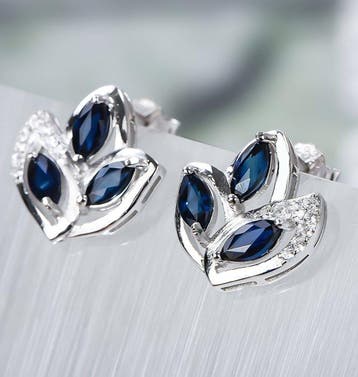 Zonder minimumprijs - Oorstekers Zilver - 1.32ct. tw.