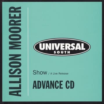 Allison Moorer - Show / A Live Release, Verzenden, Gebruikt