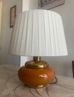 Lampe de table - Céramique, Laiton, Textile, Antiquités & Art