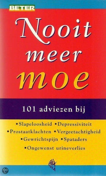 Nooit meer moe. 101 adviezen - Murla, Verzenden, Nieuw