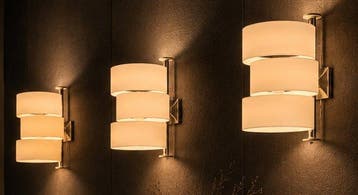 Produzione Italiana - Lampe murale (3) - Métal, acrylique