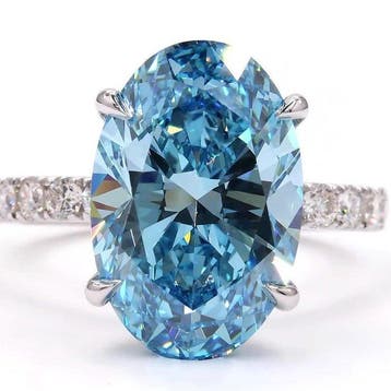 Zonder minimumprijs - Ring - 18 karaat Witgoud - 7.99ct. tw., Nieuw