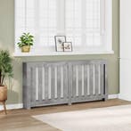 vidaXL Radiatorombouw 175x20x82 cm bewerkt hout betongrijs, Verzenden