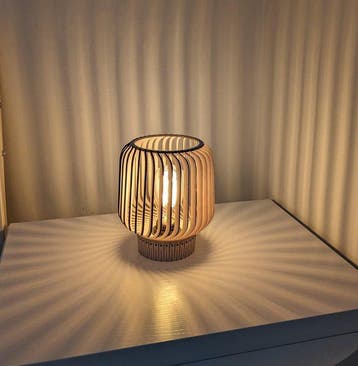 Lamp (2) - Rille - Hout - Beperkte oplage 18-19/100