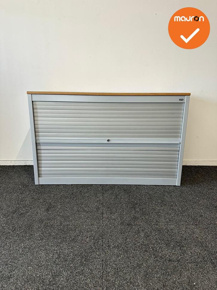 Roldeurkast - Basic - 74x120x47cm - Verticale deuren - Zilve, Zakelijke goederen, Kantoor en Winkelinrichting | Kantoormeubilair en Inrichting